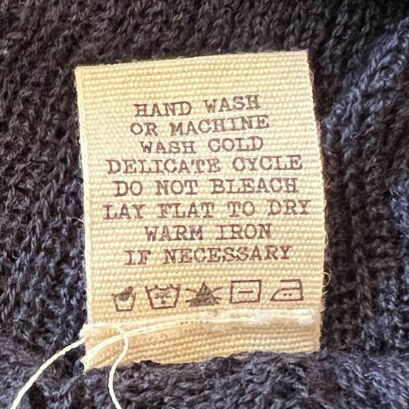 Navy Cowl Neck Lace Top BKE Small - Picture 2 of 7